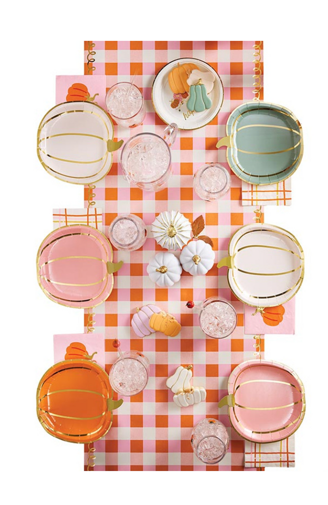 PAPER TABLE RUNNER - PLAID