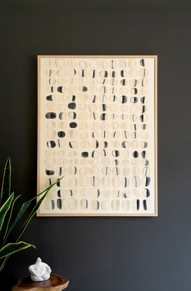FRAMED ACRYLIC PAINTING - ABSTRACT - IN STORE PICK UP ONLY