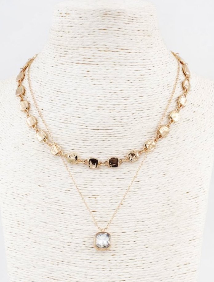 BACK GOLD NECKLACE