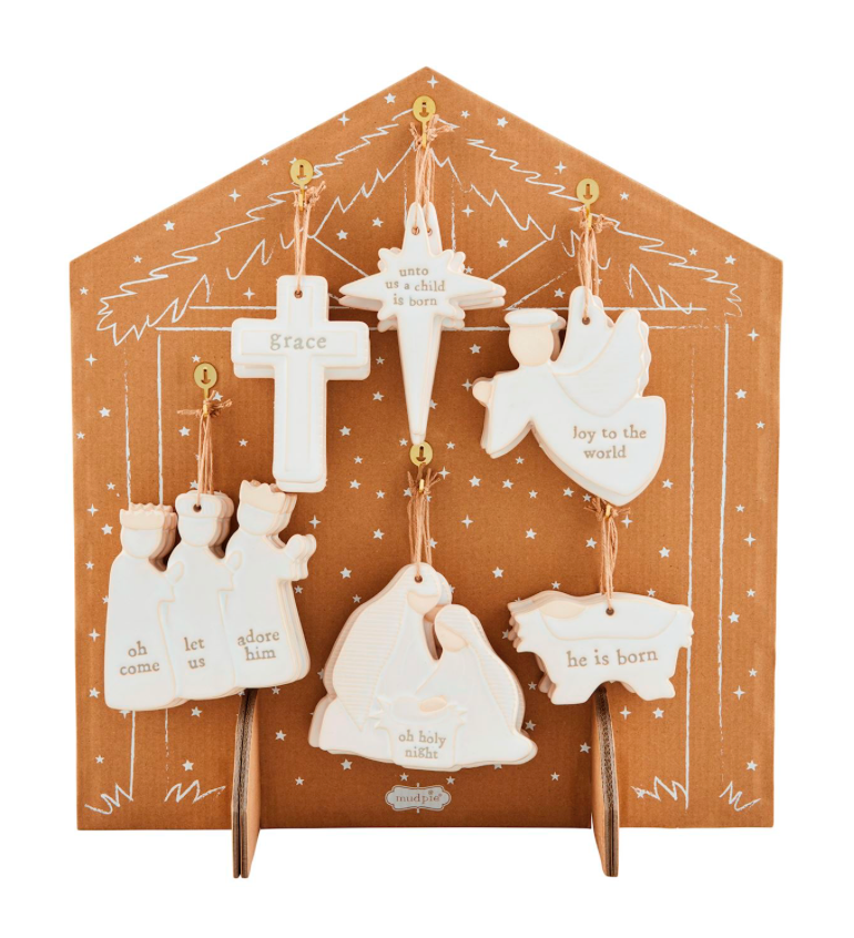 NATIVITY ORNAMENTS - 6 STYLES