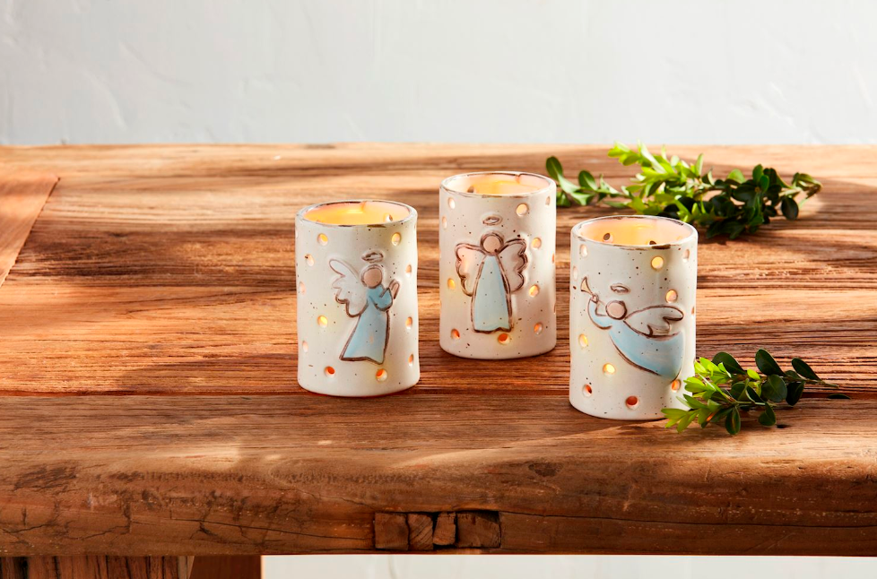 FARMHOUSE ANGEL VOTIVE - 3 STYLES