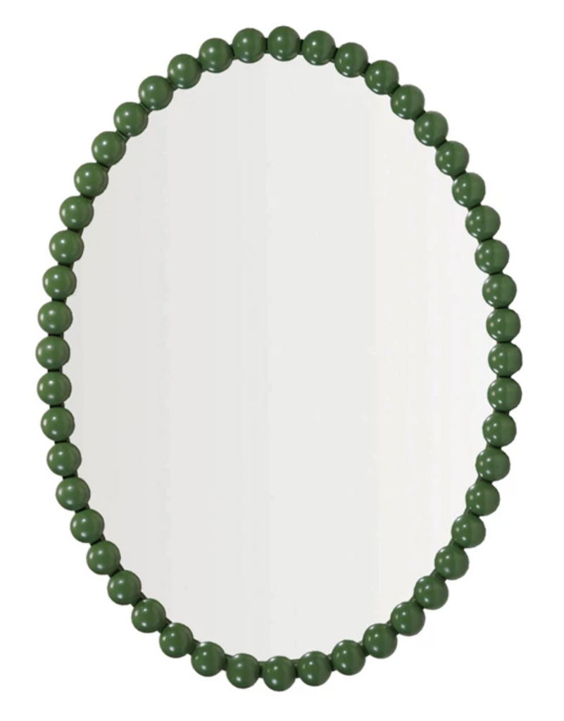 METAL BALL FRAMED WALL MIRROR  - IN STORE PICK UP ONLY!