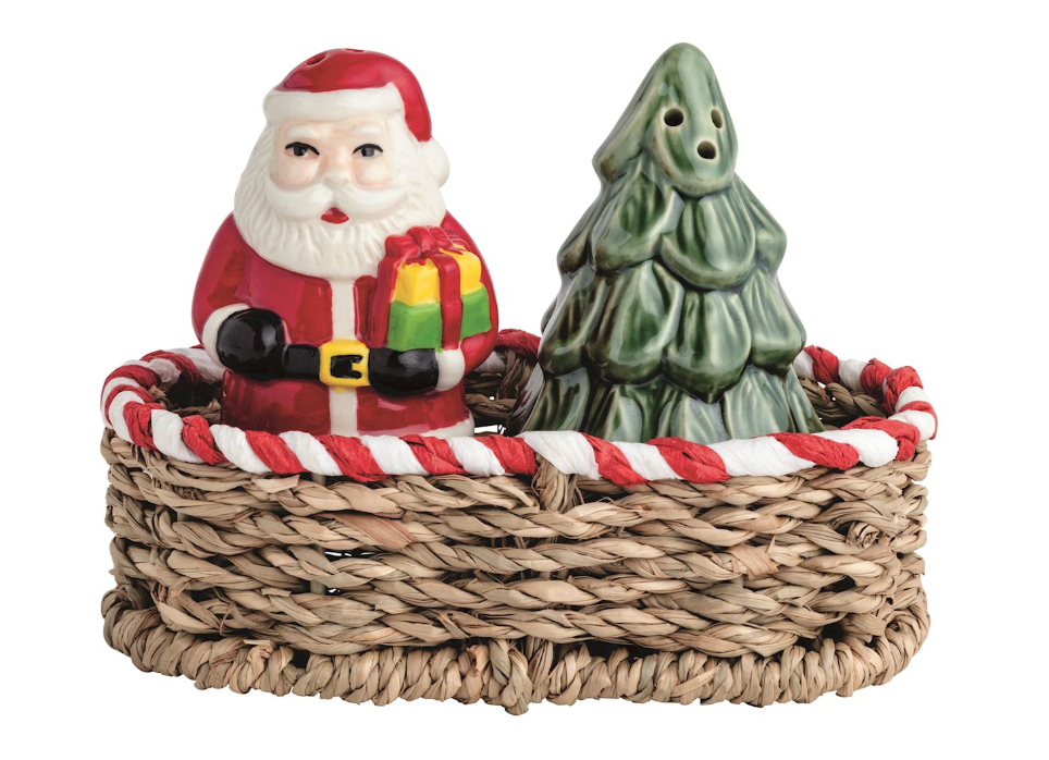 SANTA & TREE SALT & PEPPER SET