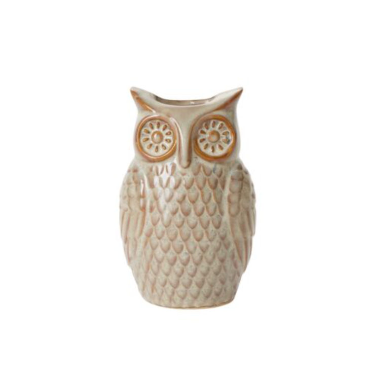 GREAT GREY OWL BUDVASE