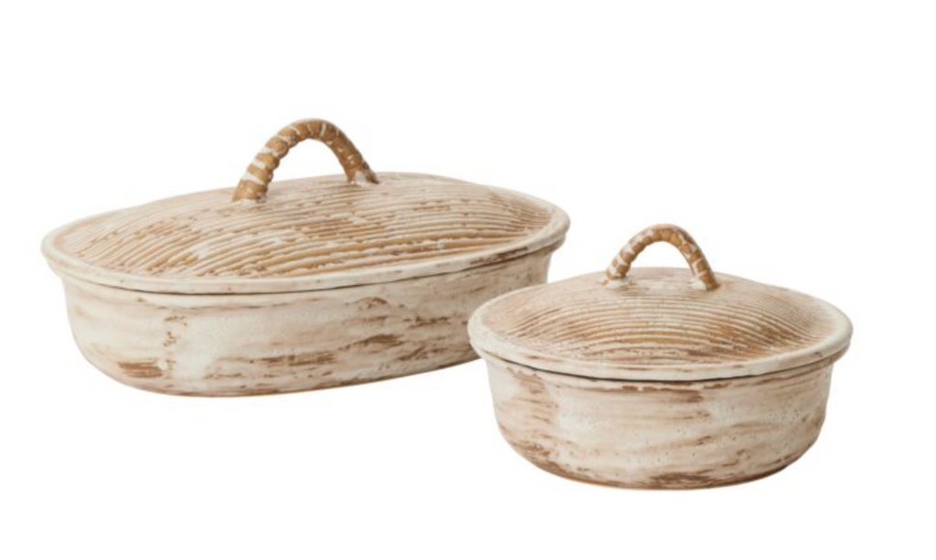 SYCAMORE LIDDED DISH - IN STORE PICK UP ONLY!