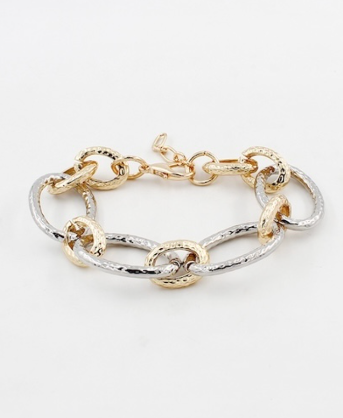 LASE GOLD SILVER BRACELET