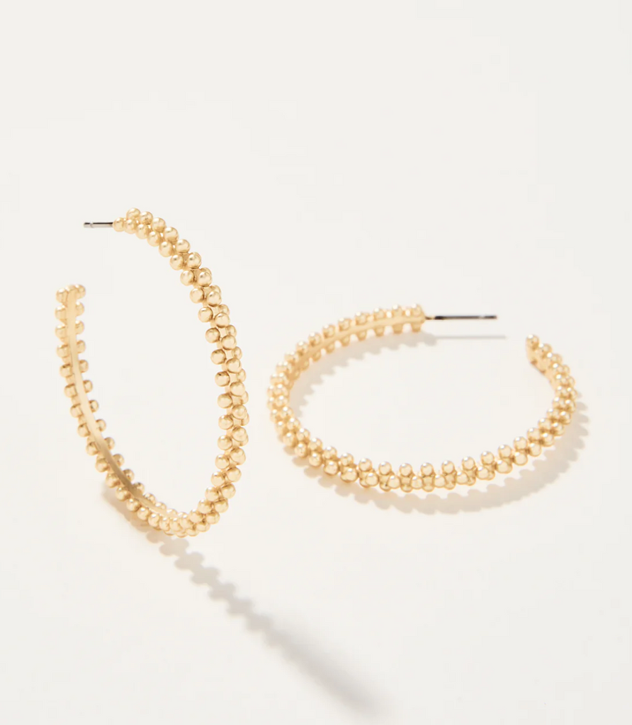 TELFAIR HOOP EARRINGS 40MM GOLD