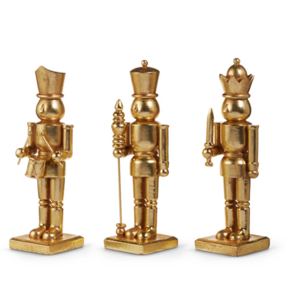 10" GOLD NUTCRACKER - 3 STYLES