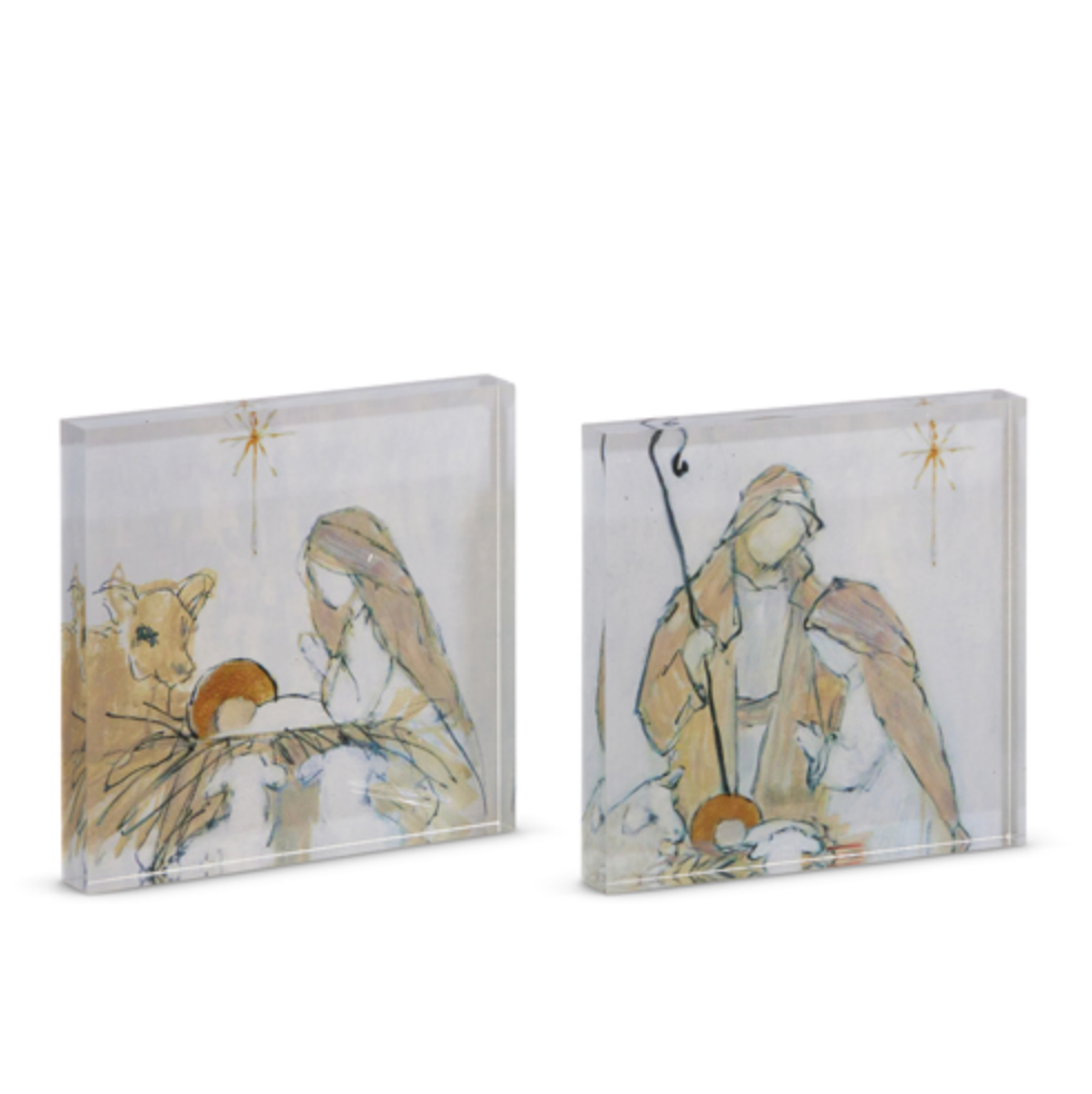 6" GLORIFY HIM ACRYLIC BLOCK - 2 STYLES