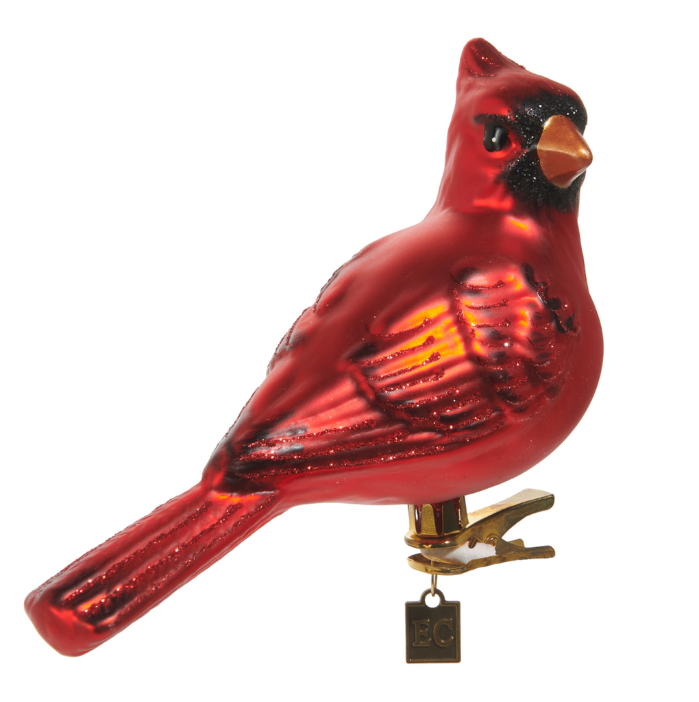 6" CLIP-ON CARDINAL ORNAMENT