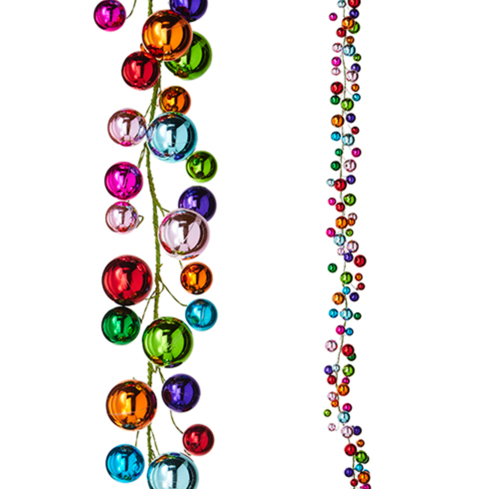 6' MULTICOLOR BALL GARLAND - IN STORE PICK UP ONLY