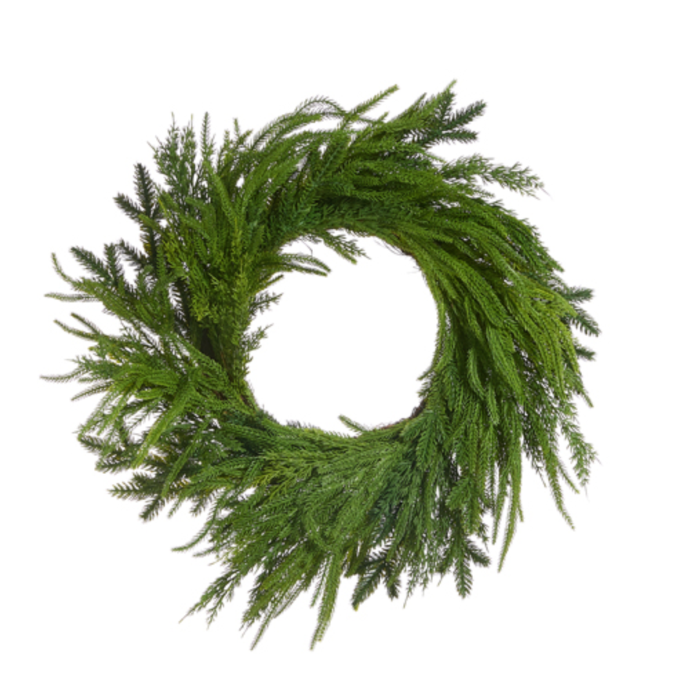 24" MIXED CEDAR WREATH - IN STORE PICK UP ONLY