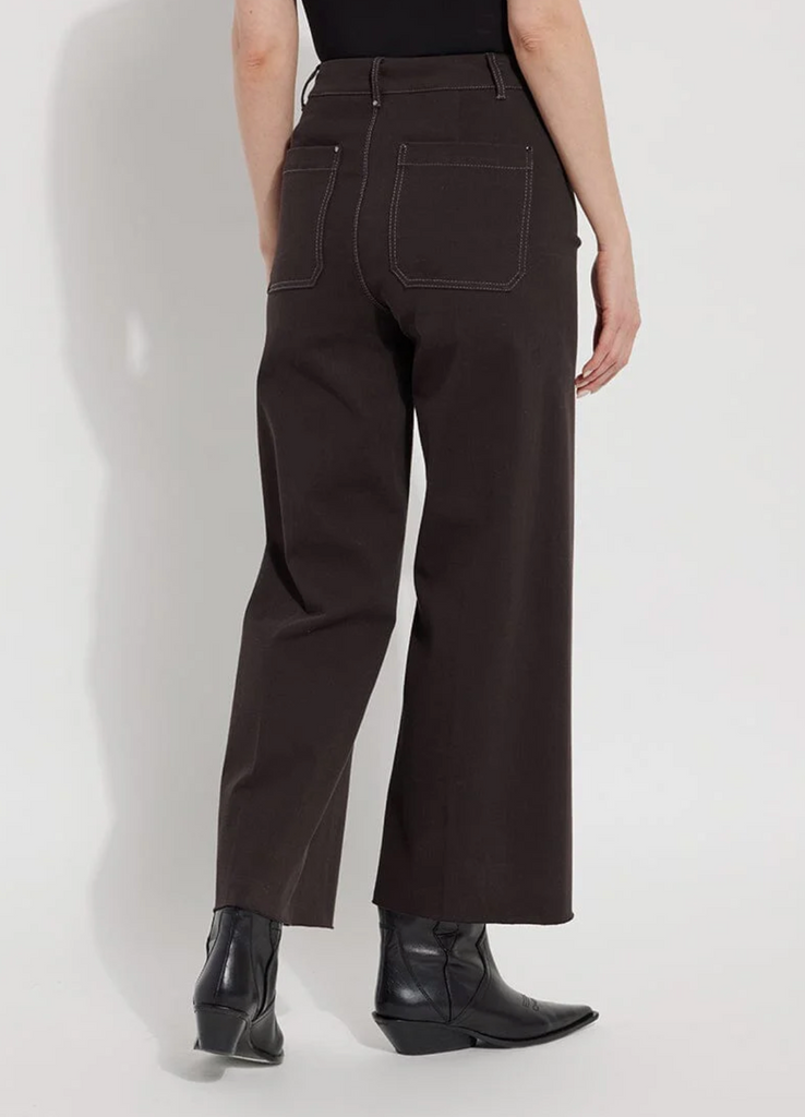 LYSSE' ERIN HI WAIST WIDE LEG DENIM - DOUBLE ESPRESSO