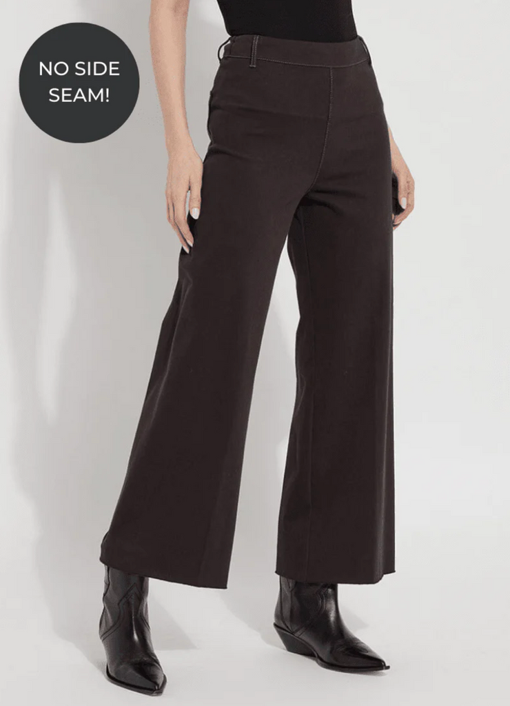 LYSSE' ERIN HI WAIST WIDE LEG DENIM - DOUBLE ESPRESSO