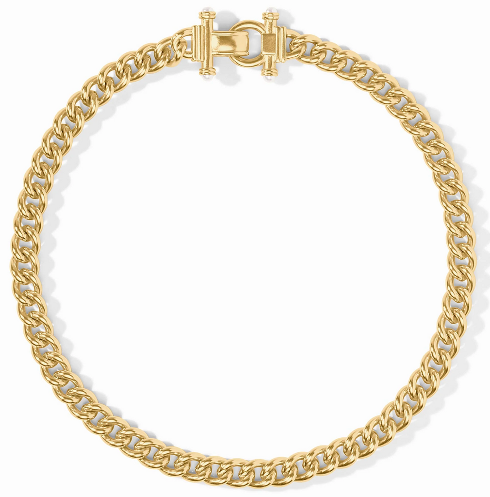 JULIE VOS DOLCE DEMI LINK NECKLACE - PEARL