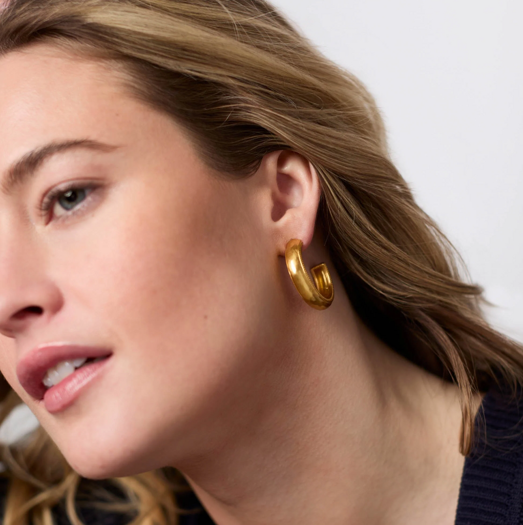 JULIE VOS CANNES HOOP - MEDIUM - GOLD