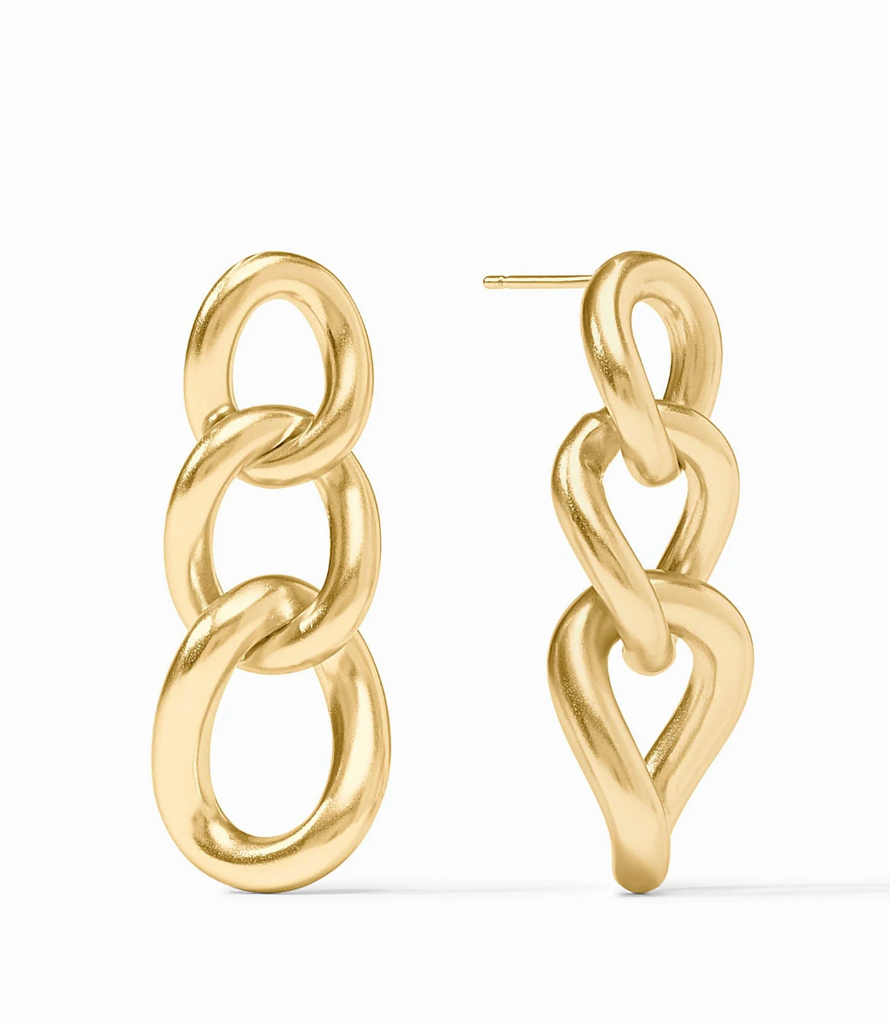 JULIE VOS DOLCE LINK EARRINGS - GOLD