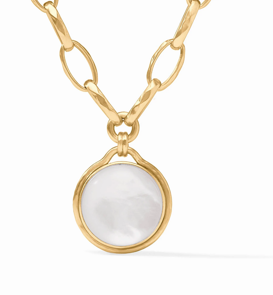 JULIE VOS SOLARA STATEMENT NECKLACE - CLEAR CRYSTAL