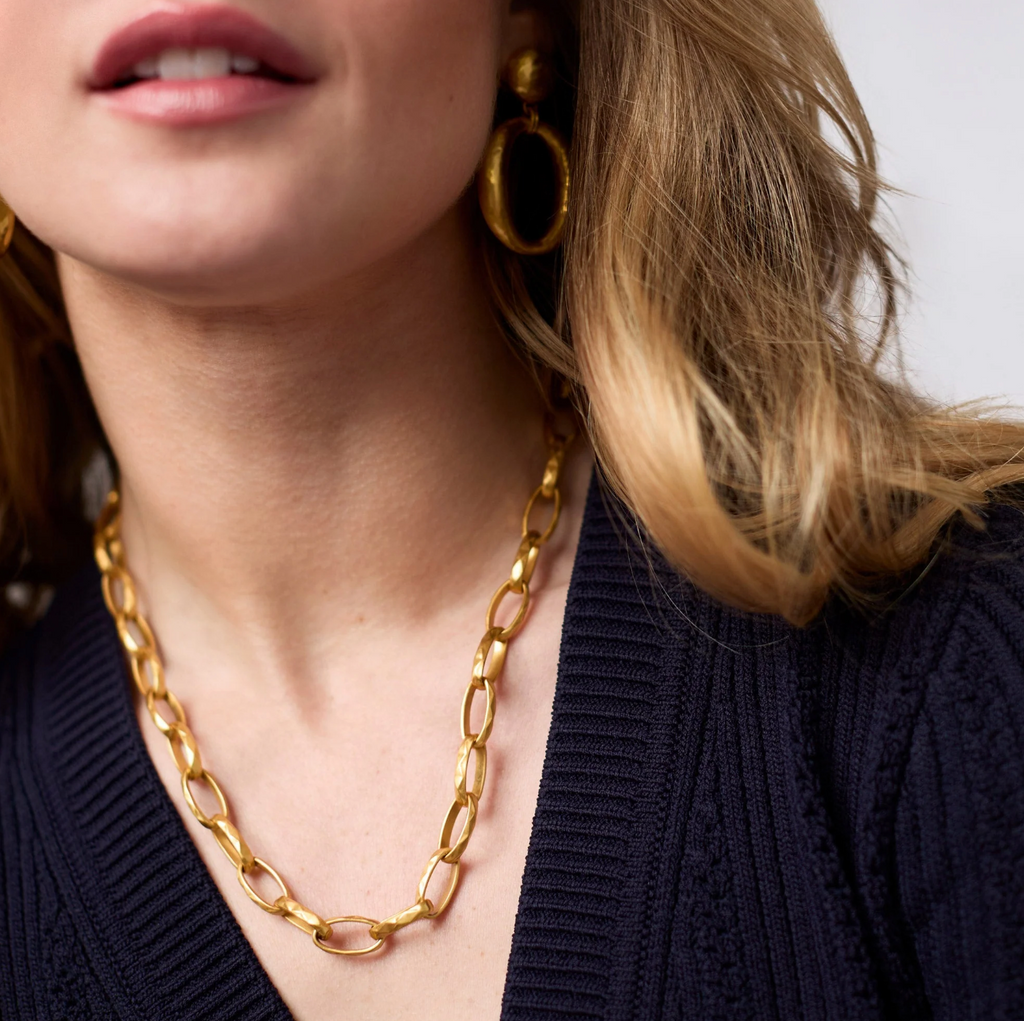 JULIE VOS SOLARA LINK NECKLACE - GOLD