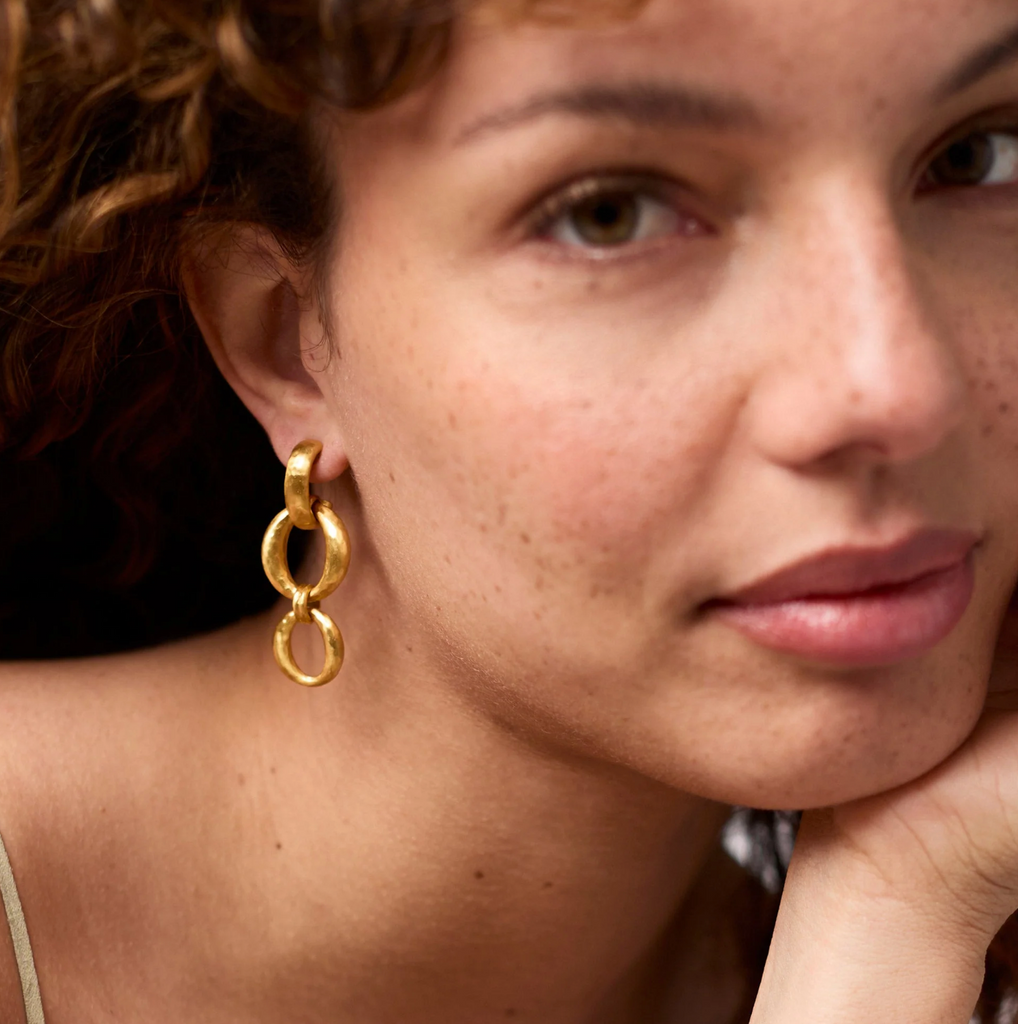 JULIE VOS SOLARA ORBIT EARRING - GOLD