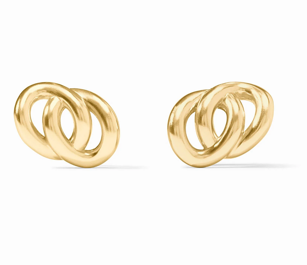 JULIE VOS DOLCE LINK STUD - GOLD