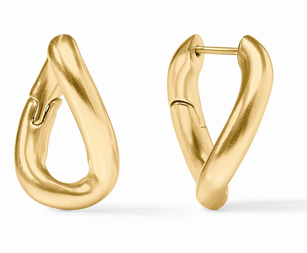 JULIE VOS DOLCE 2-IN-1 EARRING - GOLD