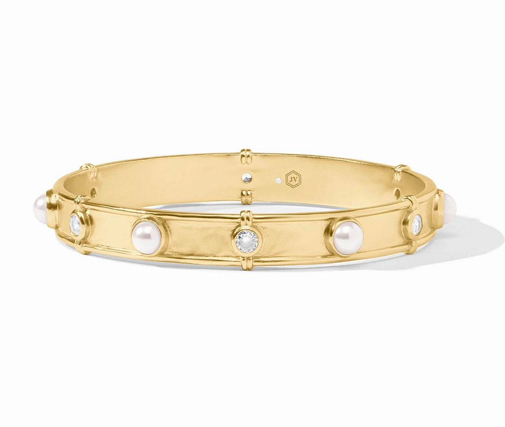 JULIE VOS TRIBECA BANGLE - MEDIUM - PEARL