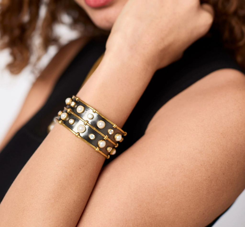 JULIE VOS TRIBECA CUFF - PEARL