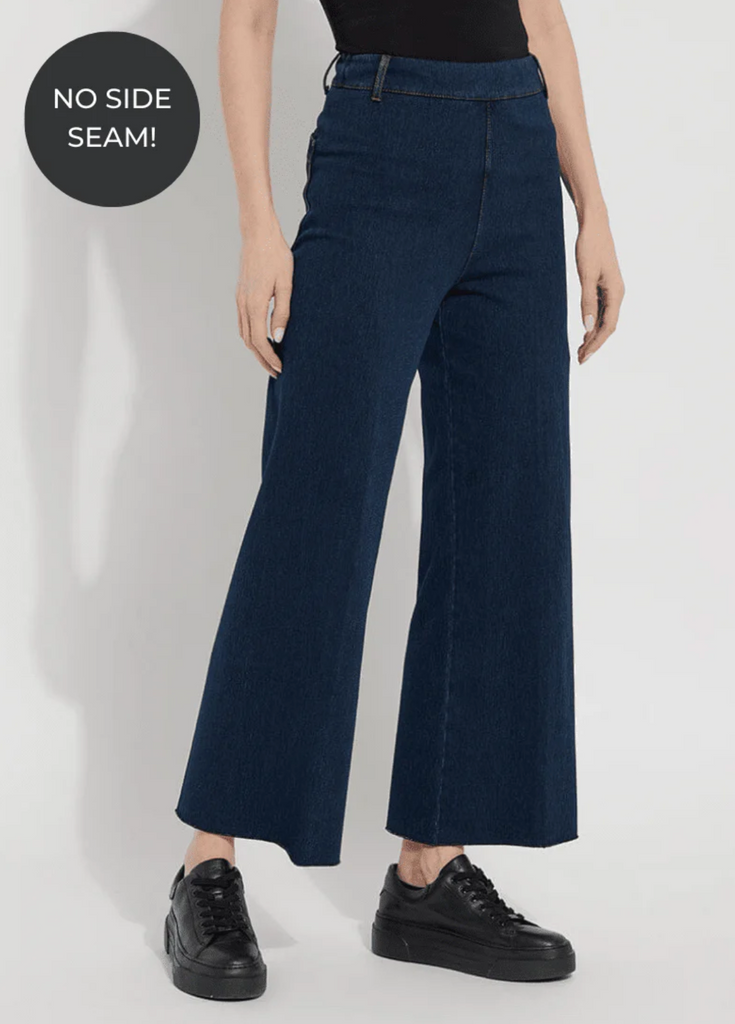 LYSSE' ERIN HI WAIST WIDE LEG DENIM - INDIGO BLUE