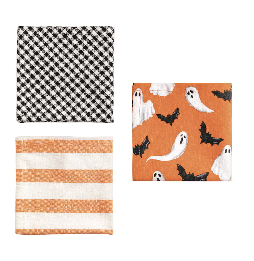 GHOST HALLOWEEN TOWEL BASKET SET