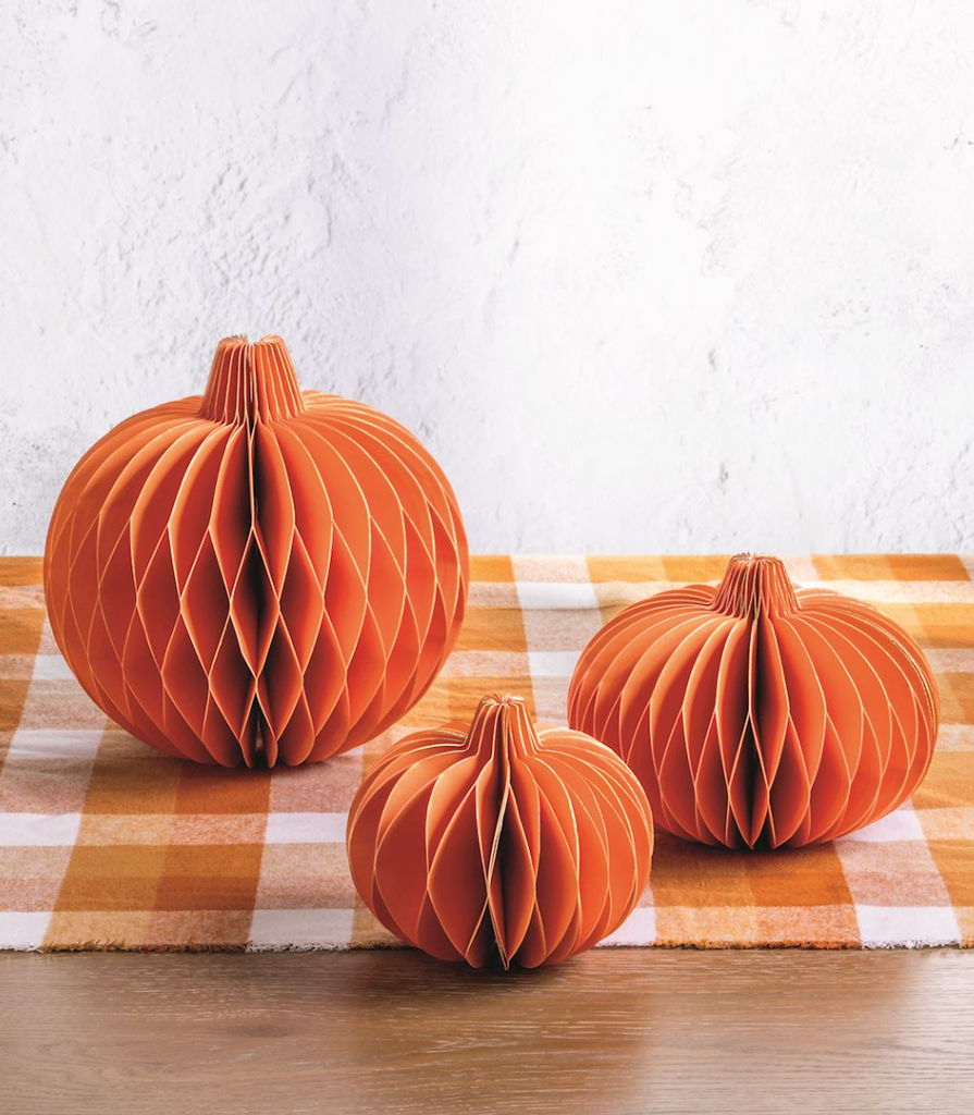PAPER PUMPKIN SITTER SET OF 3