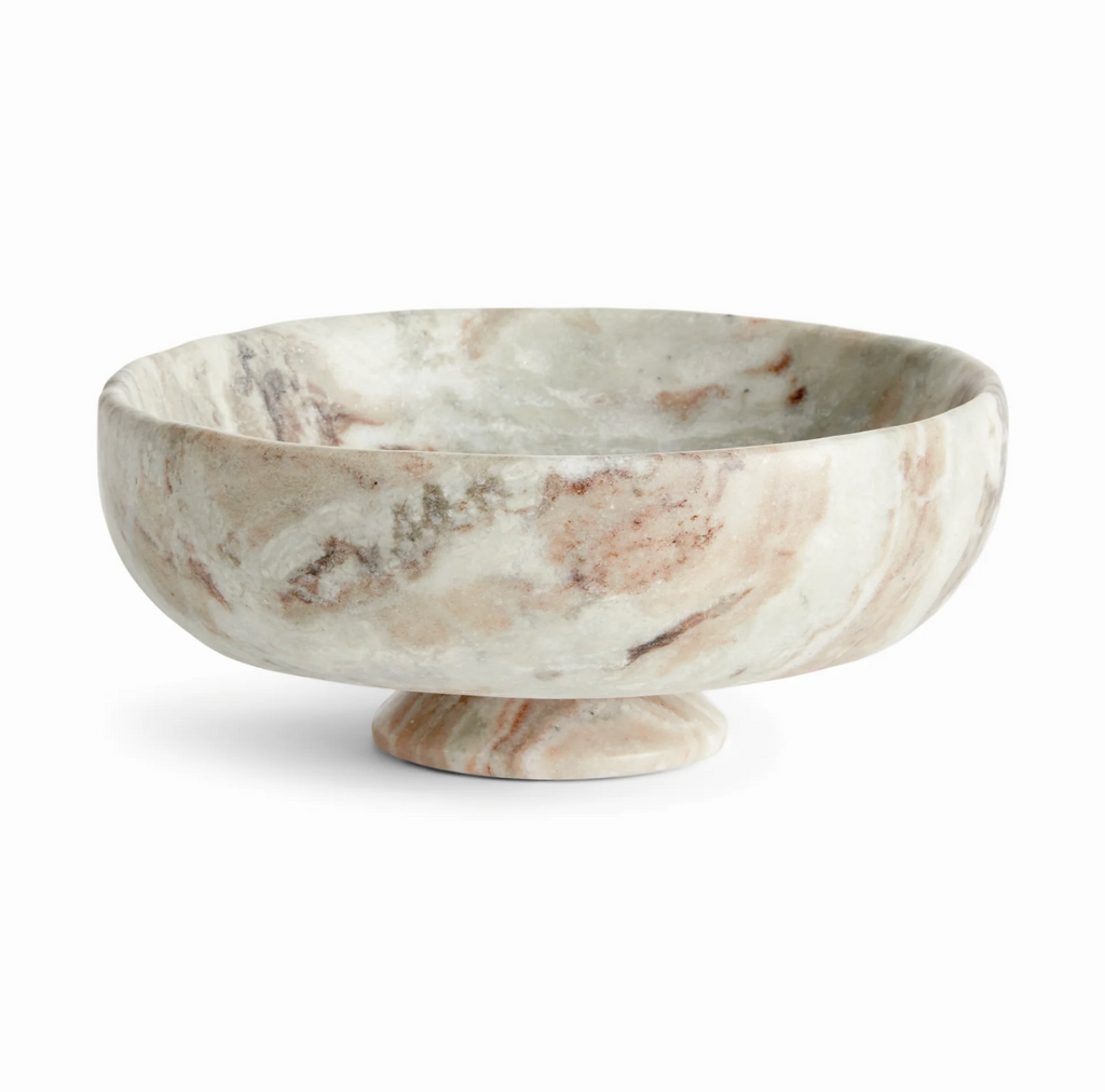 JOSEPHINE MARBLE FOOTED BOWL - IN STORE PICK UP ONLY