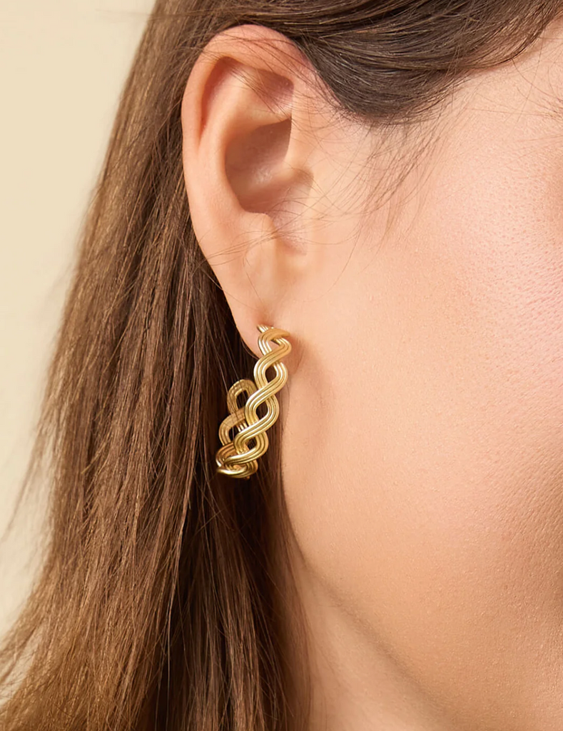 WILSON CREEK HOOP EARRINGS GOLD