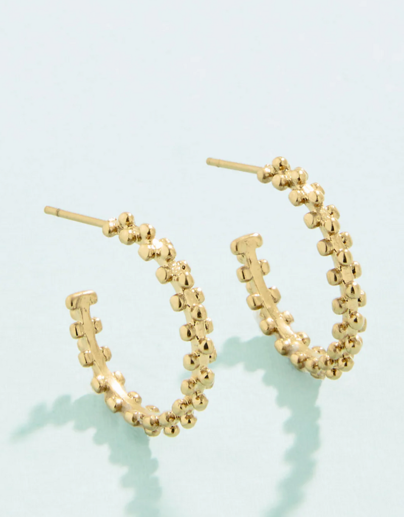 TELFAIR HOOP EARRINGS 20MM GOLD