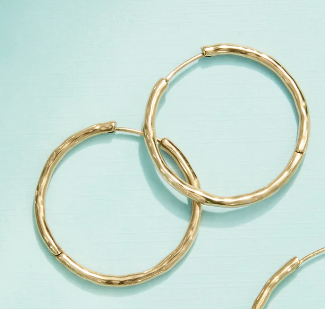 MOONGLADE HOOP EARRINGS 30MM GOLD