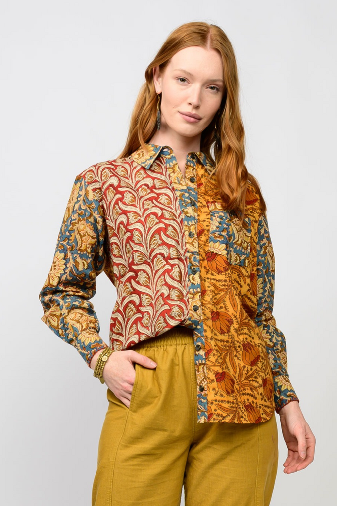MULTI PATTERN SHIRT - MULTI COLOR