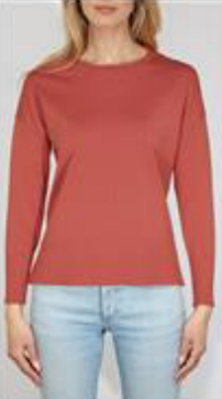 OVERSIZED PULLOVER WITH ROLL EDGE NECK - ORANGE