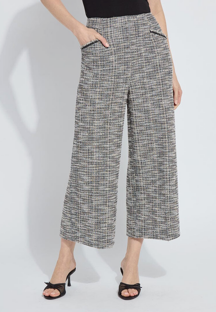 LYSSE CHARLOTTE ANKLE ST TWEED PALAZZO  - MULTI COLOR