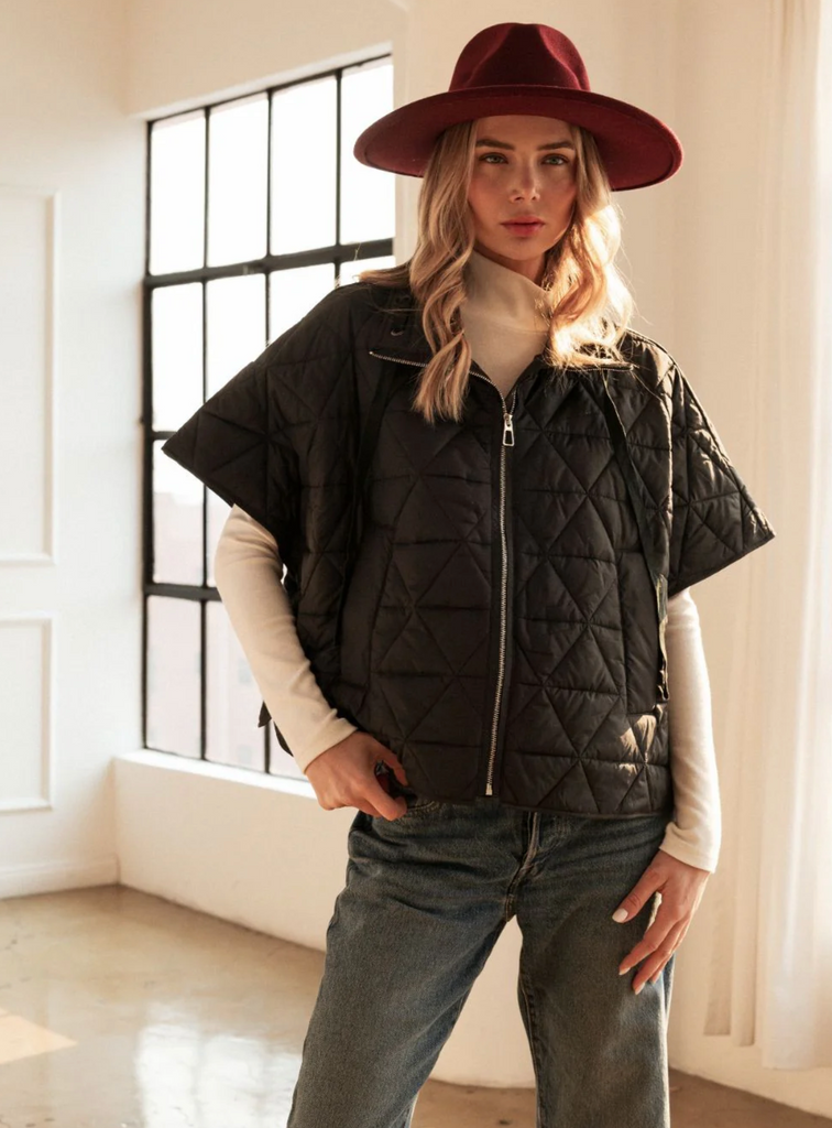 JAMEL PUFFER JACKET - BLACK