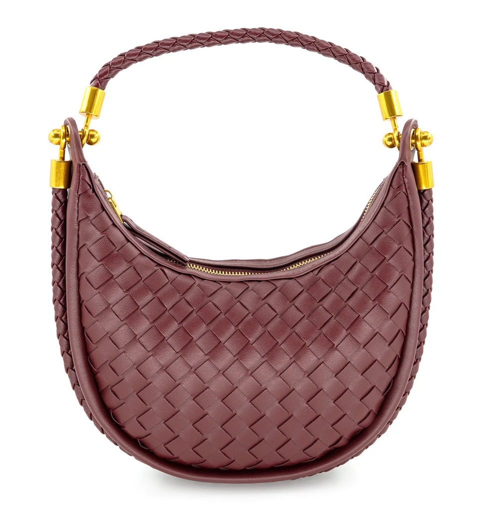 SMALL WOVEN HOBO BAG - 3 COLORS