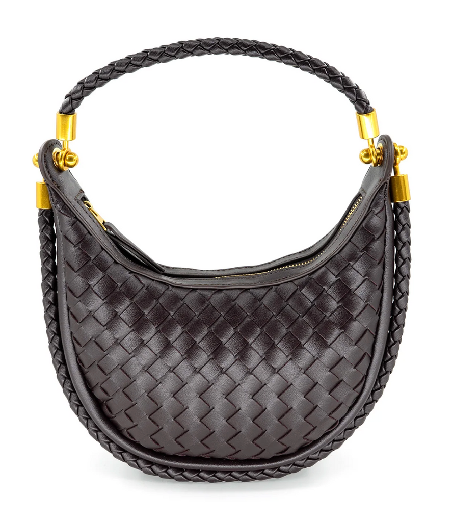 SMALL WOVEN HOBO BAG - 3 COLORS
