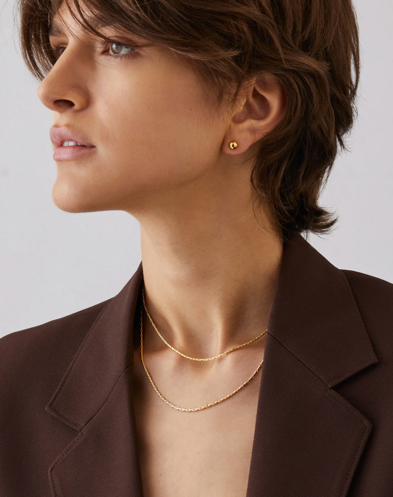 CONSTANCE WRAP CHAIN NECKLACE - GOLD