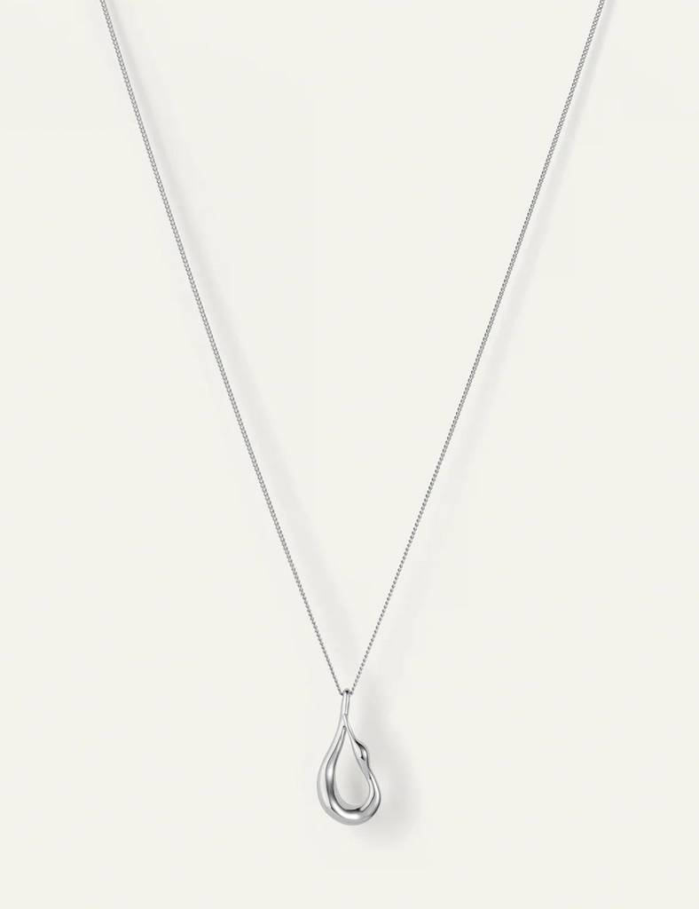 MINI EGRET PENDANT NECKLACE - GOLD OR SILVER