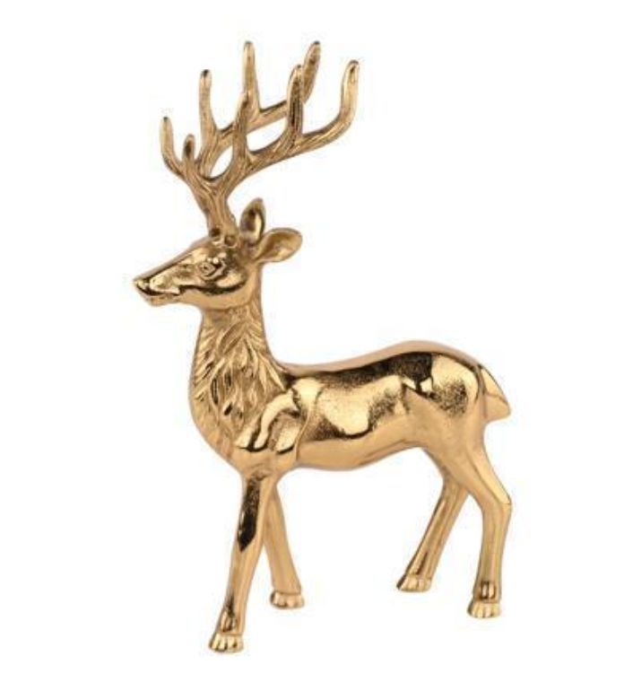 ALUMINUM REINDEER GOLD - IN STORE PICK UP ONLY