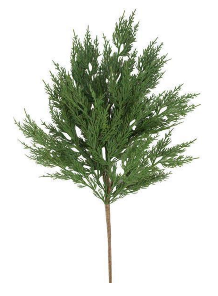 28" CEDAR SPRAY - GREEN