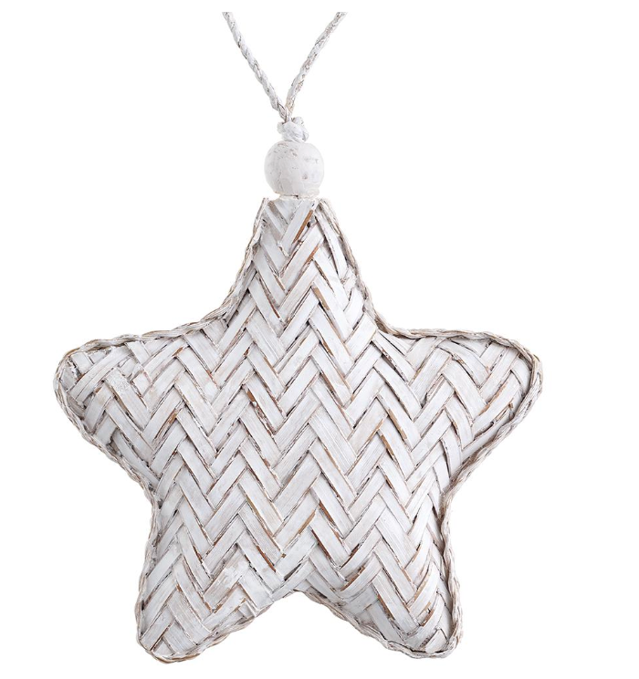 5" RATTAN STAR ORNAMENT