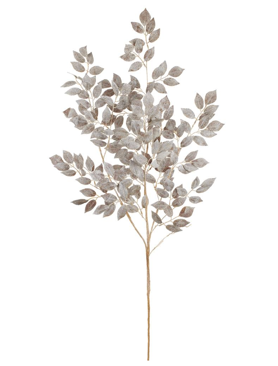 52" GLITTERED ROSE LEAF SPRAY - IN STORE PICK UP ONLY