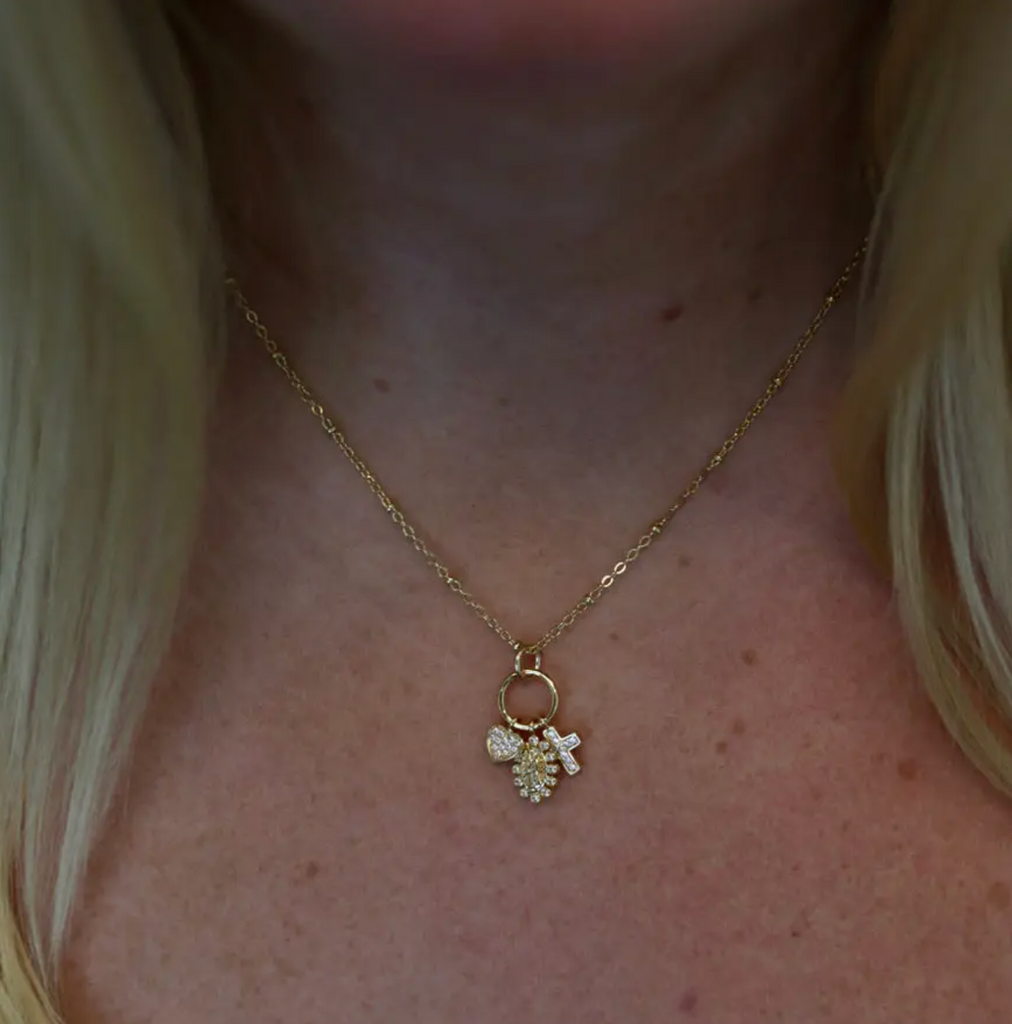 INSPIRE DESIGNS TIMELESS CLUSTER NECKLACE