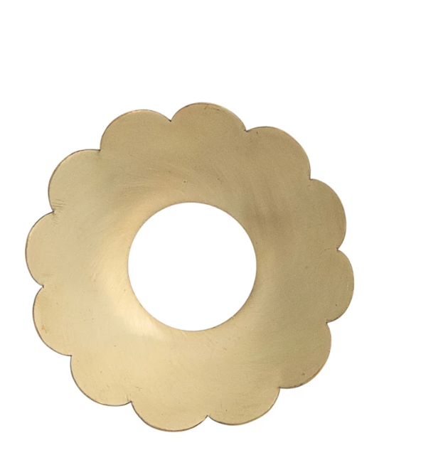 BRASS CANDLE BOBECHE - 2 STYLES