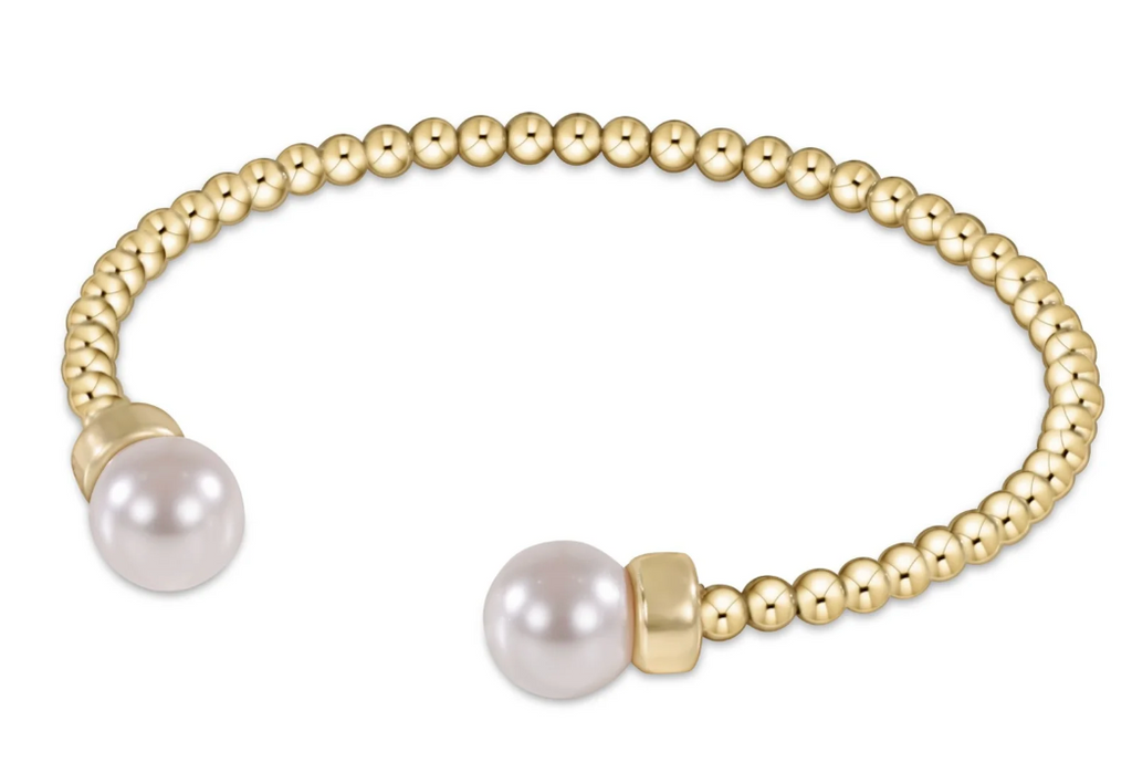 ENEWTON CLASSIC GOLD BEAD CUFF - GOLD OR PEARL